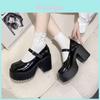 Mary Jane Shoes For Women With High Heel Pu Material Casual Spring Footwear