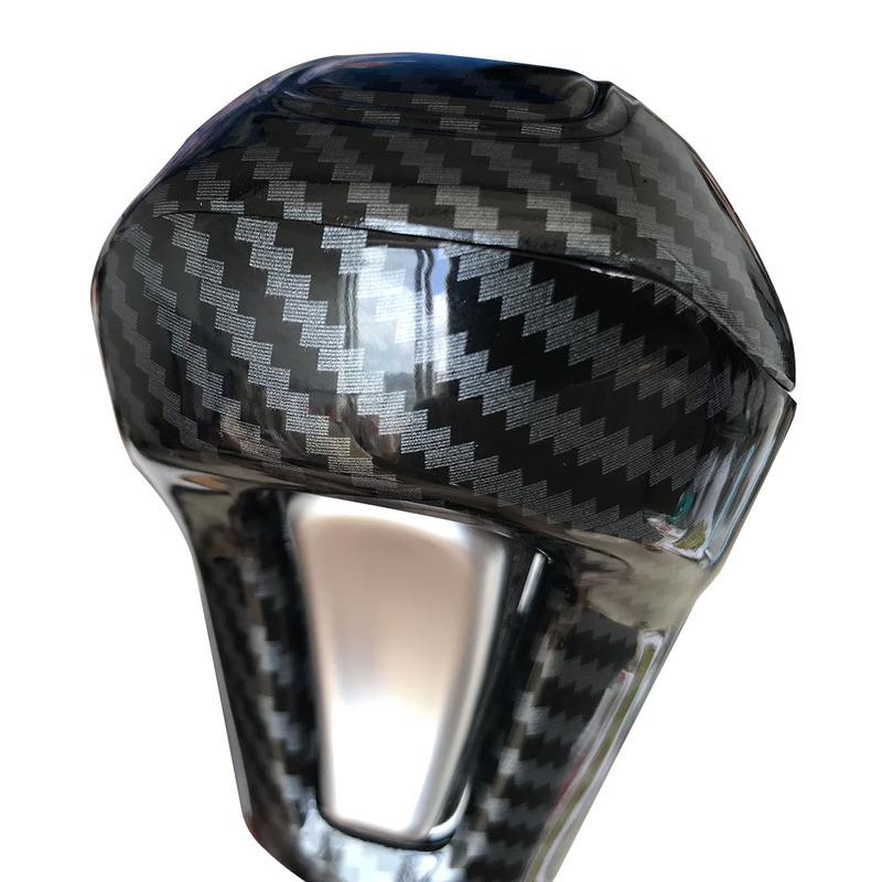 Carbon Fiber Color Shift Knob Cover Trim Fit for Hyundai Tucson 2016 2017 2018