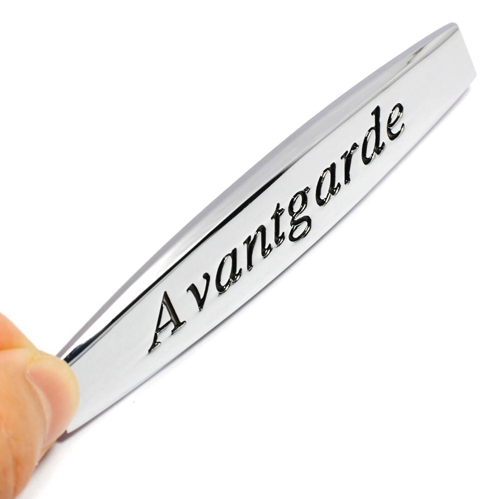 2 stk metall Avantgarde bilskjerm sideemblem merkedekal bakre støtfanger bagasjeromsklistremerke for meg+rced+es bilstyling