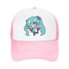 Hatsunes Mikus vocaloid Trucker Hat Unisex HipHop  Dad Hat Sun Hats Golf Hats Breathable Polyester Mesh Baseball Caps Summer