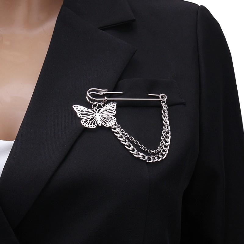 Unisex Skull & Spider Web Bear Pearl Star Brooch - Creative Hip Hop Fashion Pin