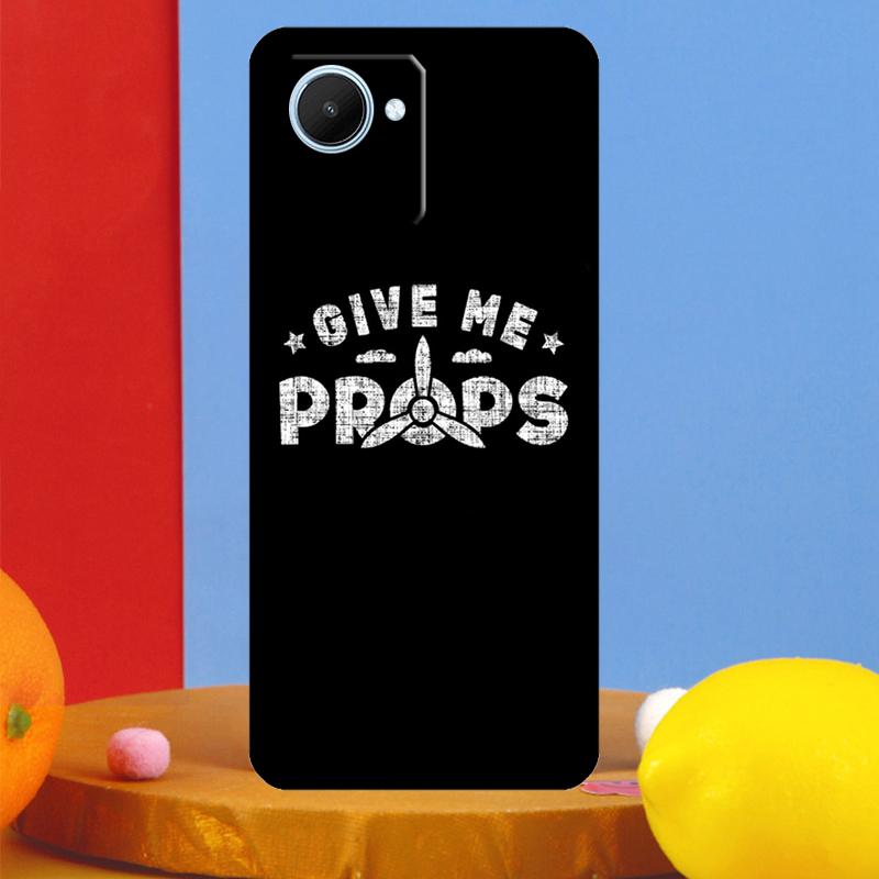 Coque pour Realme 12 9 10 11 Pro Plus C67 C55 C53 C51 C35 C33 C30 C25s C21Y C31 GT5 GT Neo 6 avec motif Pilote d'avion