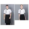 Chef Uniform Unisex Short Sleeves Breathable Comfortable Stand Collar Patch Pocket Jacket Restaurant Kitchen Baker Cook Uniform Shirt Culinary Work