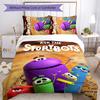 Ask the StoryBots 3pcs Bedding Set Duvet Cover Closure Includes 1 Duvet Cover & 2 Pillowcases for All Seasons Bedroom Home Dorm Decor