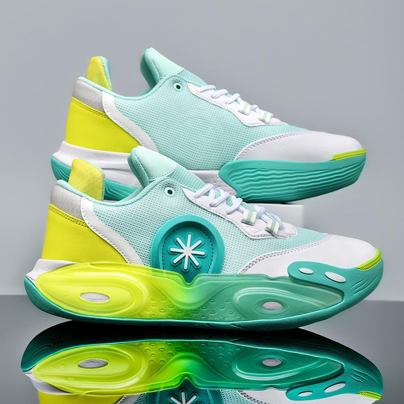 

Sound Basketball Shoes Sharp Blade Daizhong Cement Floor Actual Sneakers Student Blue Sneakers 36