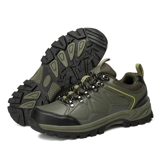 

Кожаные походные ботинки мужские весенние нескользящие ботинки для альпинизма треккинговые ботинки высшего качества водонепроницаемые кроссовки размер 39-46 44