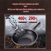 32cm Black Gold Maifan Stone Non-stick Wok with Steamer