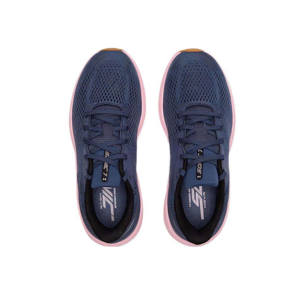 Under Armour Sonic 7 Downpour Grey Prime Pink Women Sneakers Black 3028003-044