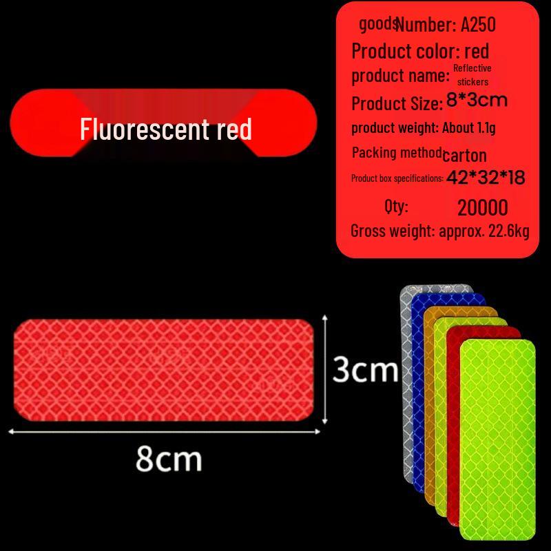 Multi-functional Waterproof Reflective Safety Stickers for Cars - Anti-collision Nighttime Visibility Strips
