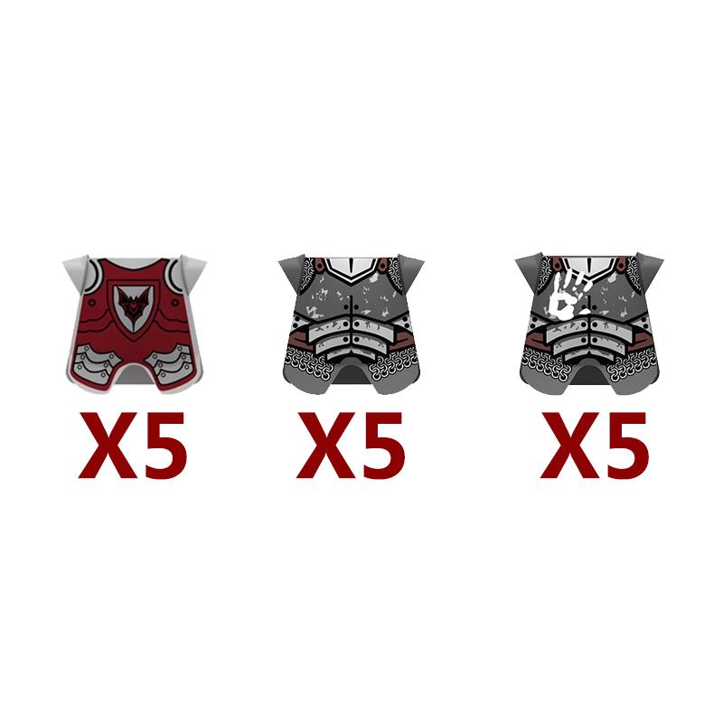 Medieval Military Castle Knight Building Blocks Riding Horse Wolf Bear Animal Vest Weapon Flag Saddle Dragon Toy Brick Gift K024