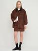 Beirut Suede Mini Skirt Mojave Brown
