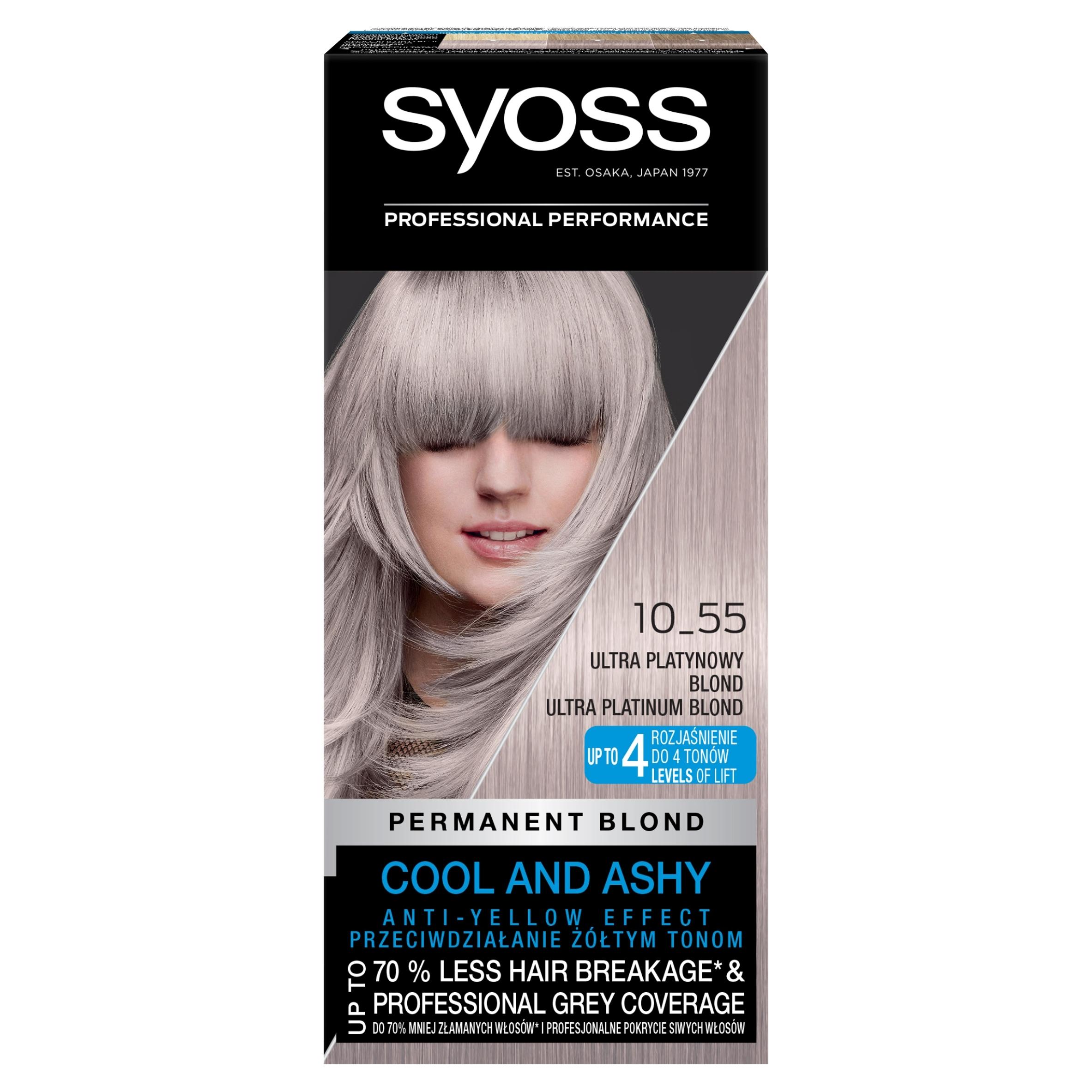 Syoss Permanente Kühle Farbe Haarfarbe, Permanent, Nein. 10_55 Ultra Cool