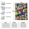 Retro Comic Spider-Man Flannel Blanket Soft Warm Fluffy Lightweight Throw Sofa Couch Bed Cover Nap Shawl Teens Man Cave Decor