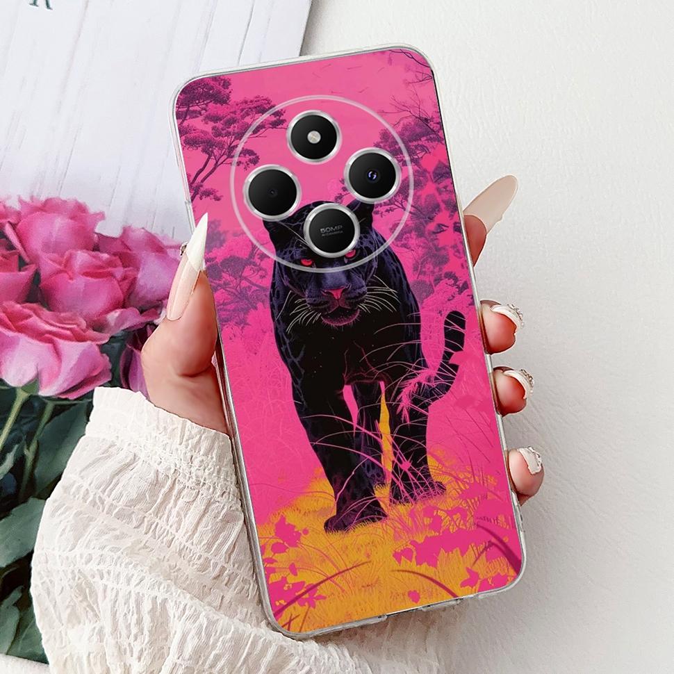 For Xiaomi Redmi 14C Casing Fashion Heart Cat Cover 6.88" Soft TPU Phone Protective Shell For Xiaomi Redmi 14R 14C Cases Coque