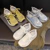 Lightweight Soft-soled Small Moral Training Shoes for Women's 2025 Spring and Summer New Leisure Student Lace-up Sports Forrest Gump Shoes
