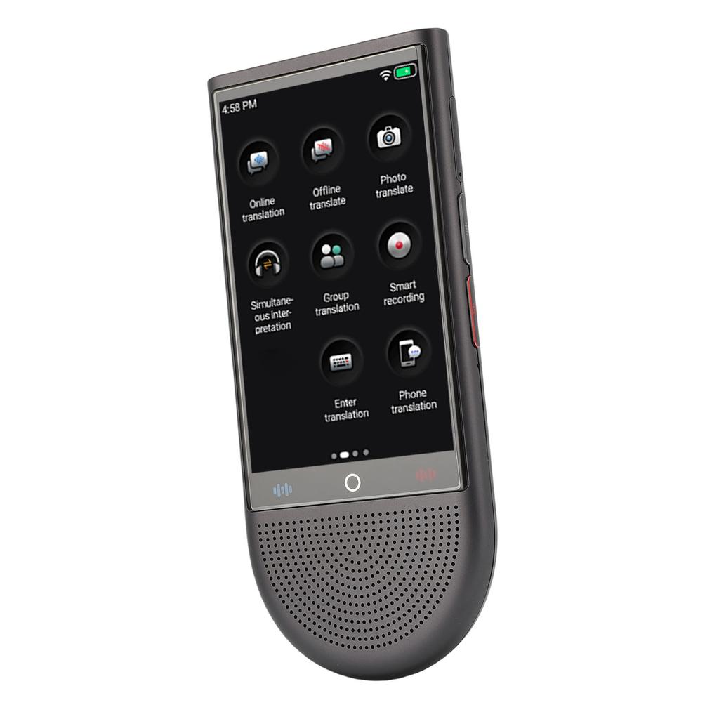 AI Smart Translator 4in Touchscreen 1GB 16GB Real Time 2 Way Translation 138 Languages Online Translation Portable