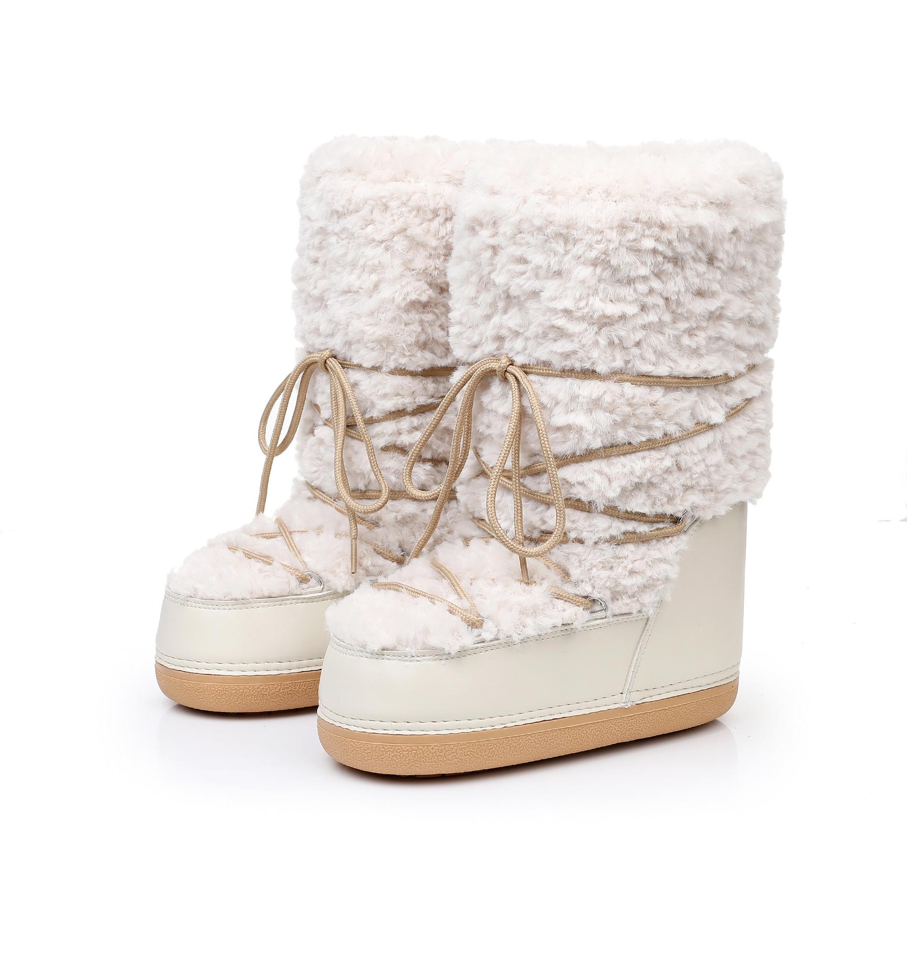 Winter Space Boots Lamb Wool Moon