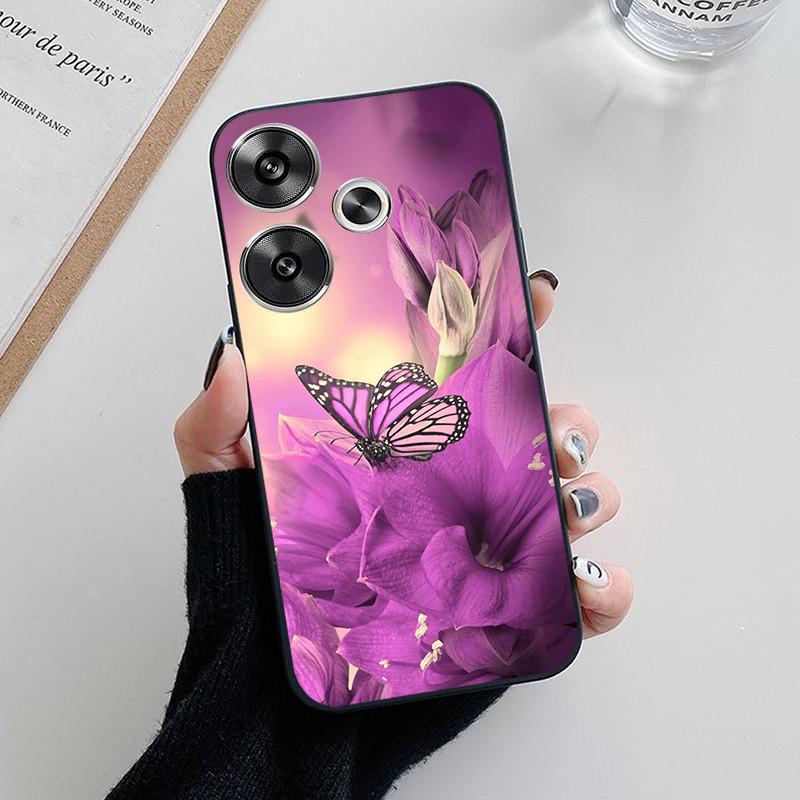 For Coque Poco M6 4G Case Soft Silicone Back Cases for Xiaomi Poco M6 4G Phone Cover PocoM6 POCO M 6 Full Protection Etui Funda