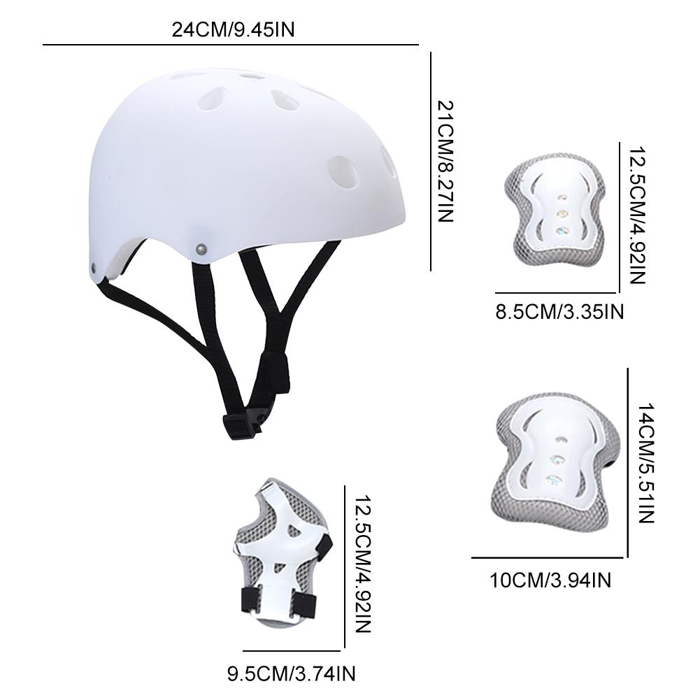7Pcs/Set Kids Roller Skating Scooter Helmet Protection Safety Guard Boys Girls Safety Cycling Skateboard Helmet Knee Elbow Pads