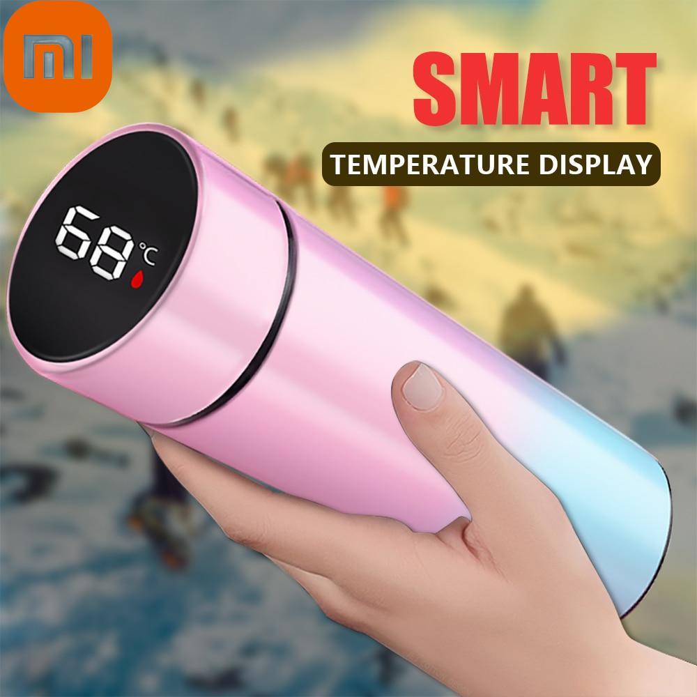

Xiaomi 500 мл термобутылка термостакан для крышки чая светодиодный умный дисплей температуры