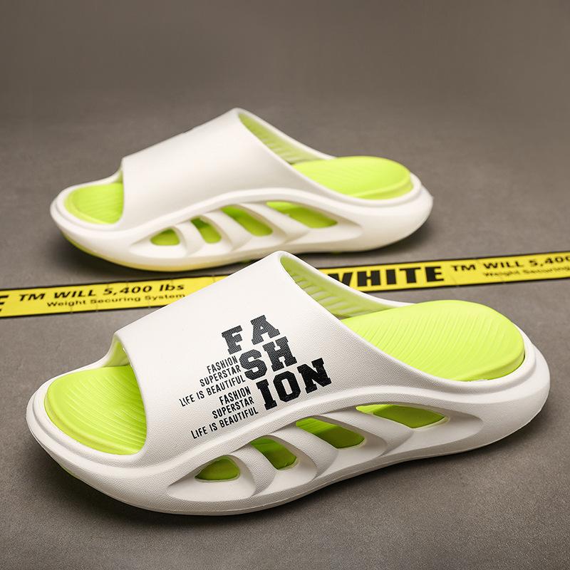 Slippers Men's Summer Non-slip Sports Slippers, Outer Wear, Beach Slippers with A Sense of Stepping On Shit