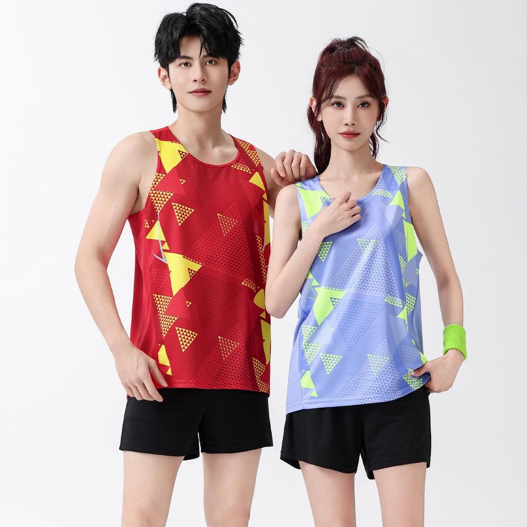 Men's Quick-Dry Track and Field Training Set: Marathon Running Vest & Shorts