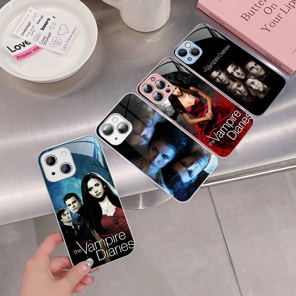 The Vampire Diaries TV For IPhone 14 13 12 Mini 11 Pro XS Max X XR 14 Plus Tempered Glass Cover