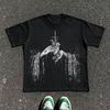 Classic Y2k Gothic Style High Street TShirt Print Oversized T Shirt Harajuku Round Neck Cotton Tops 2026 Summer Unisex Unisex Tops