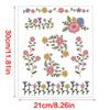 Florals Embroidery Paper Stencil for Craft Simple Designs Ideal for Adults and Kids