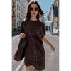 Za Autumn New Women clothes 2025 Western Style Fashion Suede Effect Rivet Dress 1058632 716