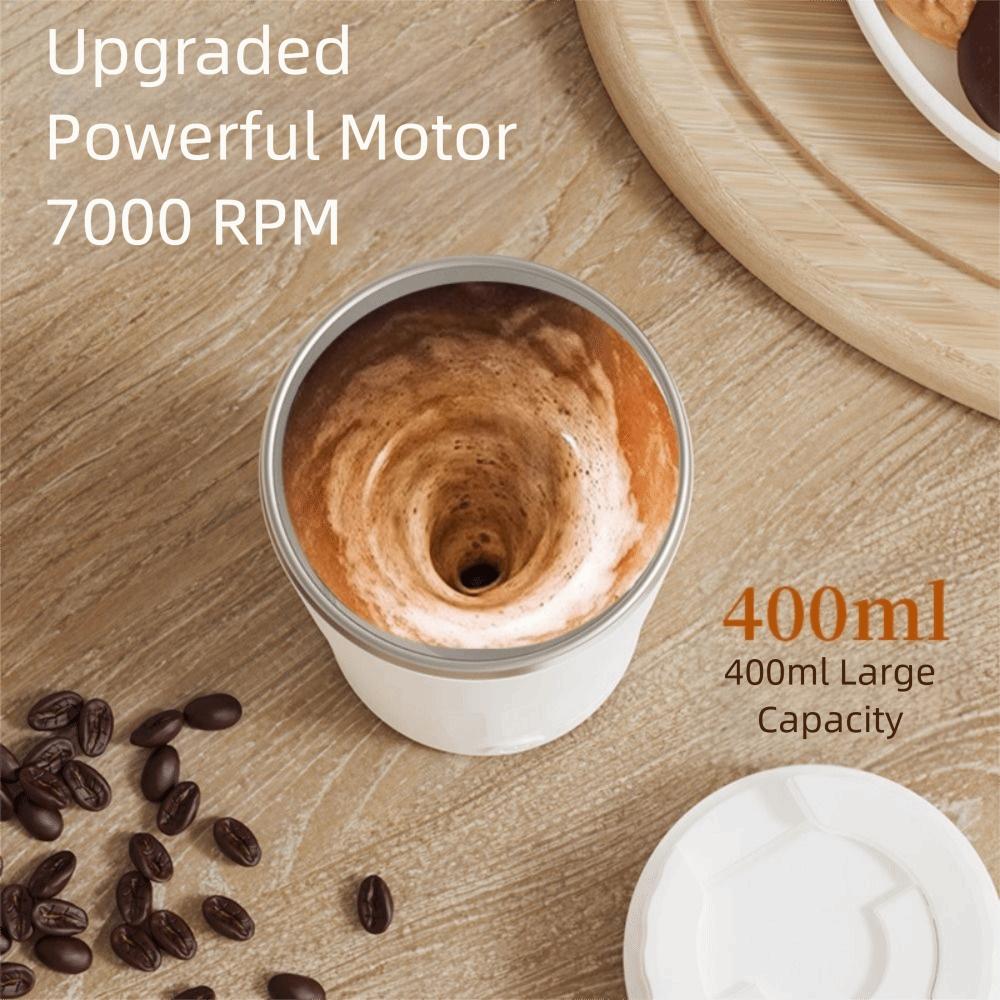 400ML Electric Coffee Mug USB Rechargeable Automatic Mixing Cup Portable Coffee Cup  Travel