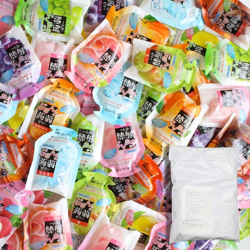 

Orihiro Purunto Konnyaku jelly 1080g 9 types Assortment Seasonal 1 type large capacity For business use Sold by weight fruit jelly konnyaku jelly low