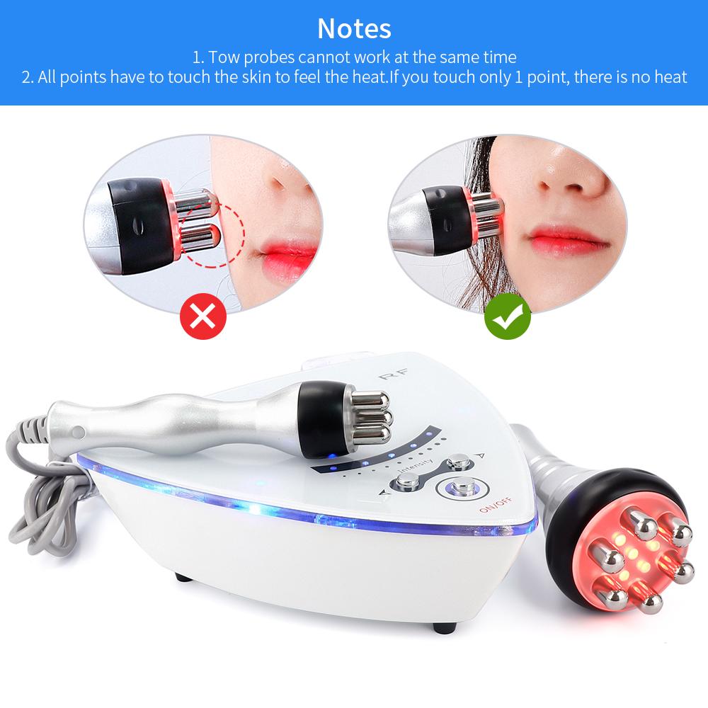 2MHz Radio Frequency RF Skin Lifting Machine Eye Neck Wrinkle Removal Red Light Facial Tightening Multipolar RF Beauty Device
