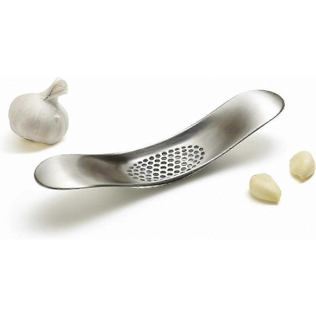 Stainless Steel Garlic Rocker Crusher Mincer Press, Dishwasher Safe