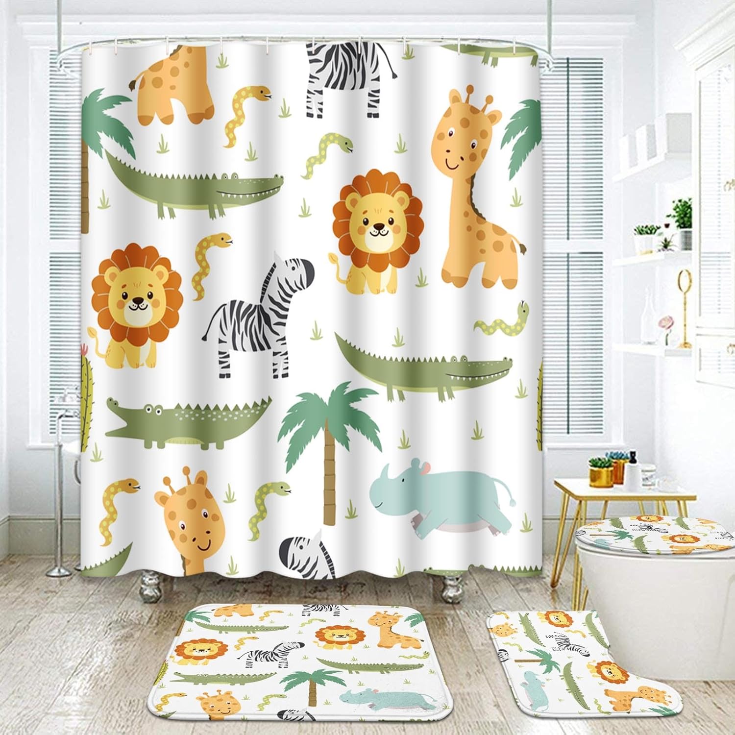 

Artsocket Pink Mermaid Tail Scales Bathroom Set With Shower Curtain And Rugs Accessories Sea Turtle Seahorse Octopus Conch Showe W60H190(CM)-1 Pcs