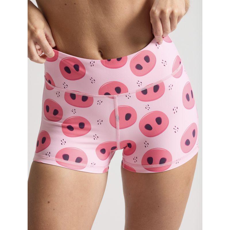 

Exclusive! Mtnh Peach Girls Limited Training Mid Waist Sexy Hip Lifting Strong Pressure Silm Breathable Workout Shorts Pig Nose XS(40.00 kg-50.00 kg)