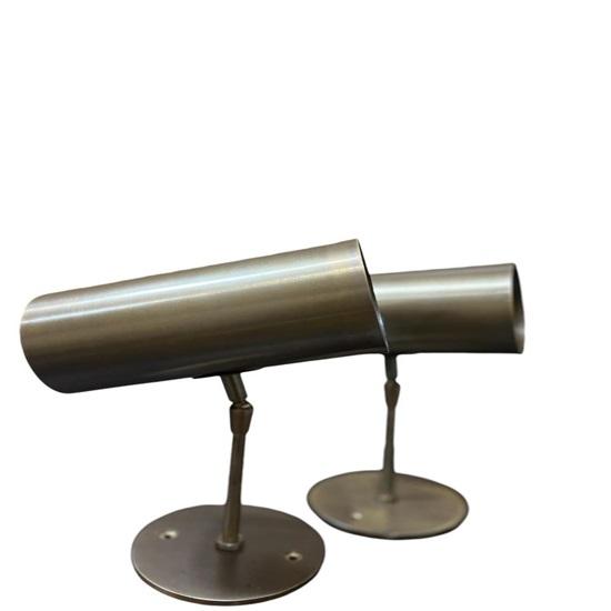 Pair of Mid-Century Italian Brass Wall Sconces Adjustable Arm Wall Light Fixture for Modern Home Decor Vanity