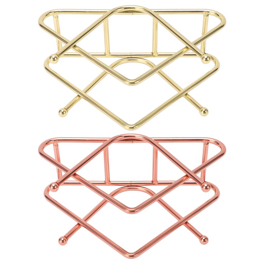 Napkin Holder Iron Art Vertical Style V Shape Large Capacity Bottom Thickening Widening Design Paper