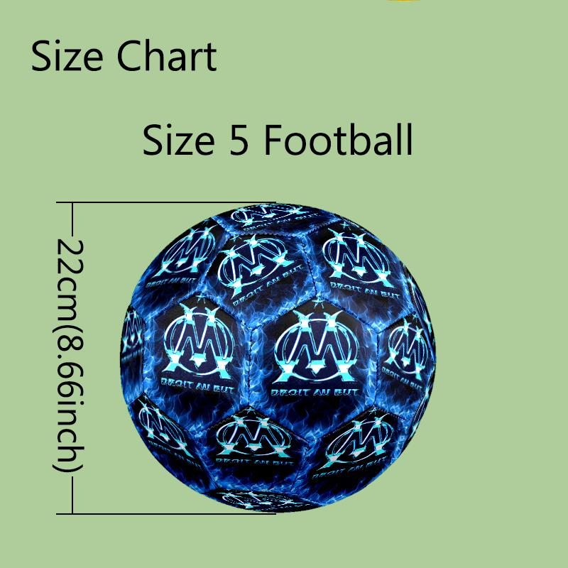 1 pz Pallone da Calcio Design Squadra di Calcio Taglia 5 - Pallone da Calcio Antiscivolo per Attività Sportive all'Aperto, Pallone Resistente per il Gioco