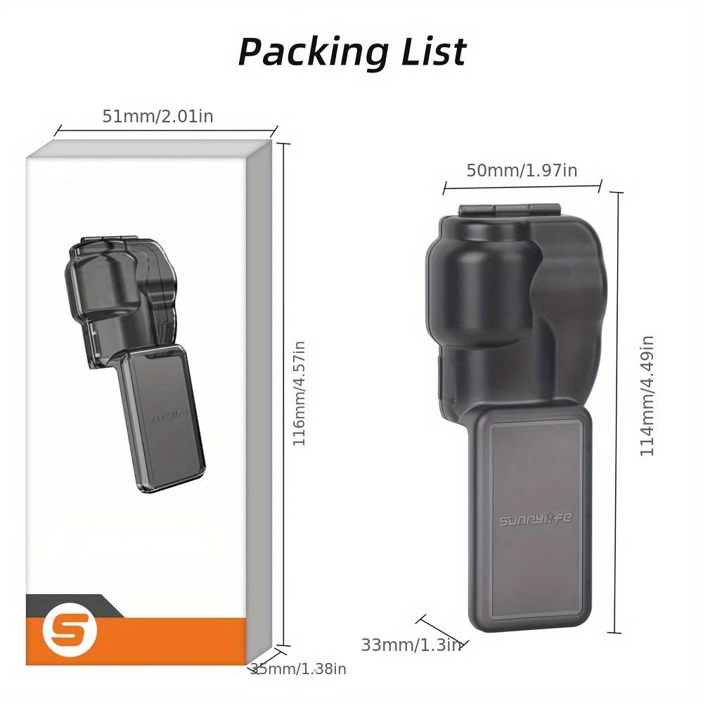 

Крепления для защитного чехла для экрана DJI Osmo Pocket 3 со встроенной защитой объектива подвеса и набором аксессуаров для повышенной прочности чёрный