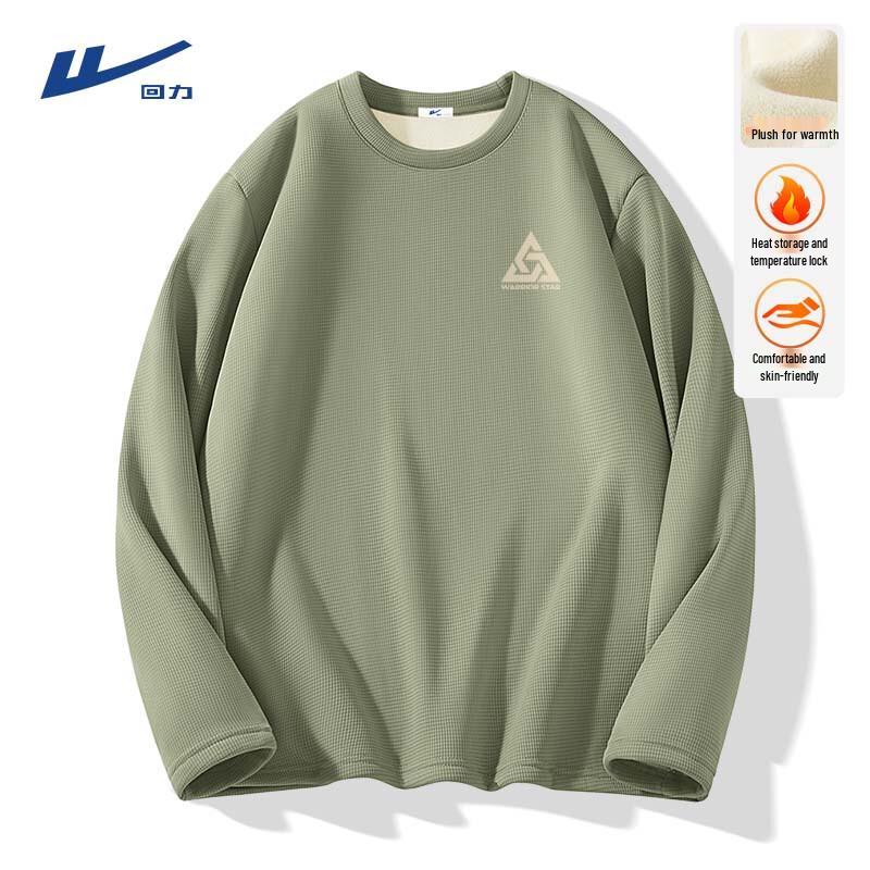 Warrior Men s Fleece Waffle Knit Long Sleeve T-Shirt M