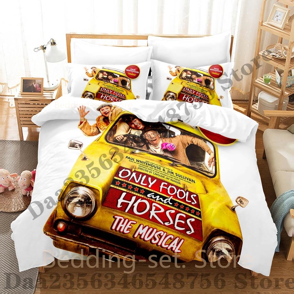 Only Fools And Horses Bettwäsche-Set Einzelbett Twin Full Queen King Size Bettwäsche-Set Schlafzimmer für Erwachsene Bettbezug-Sets Anime Bettlaken-Set