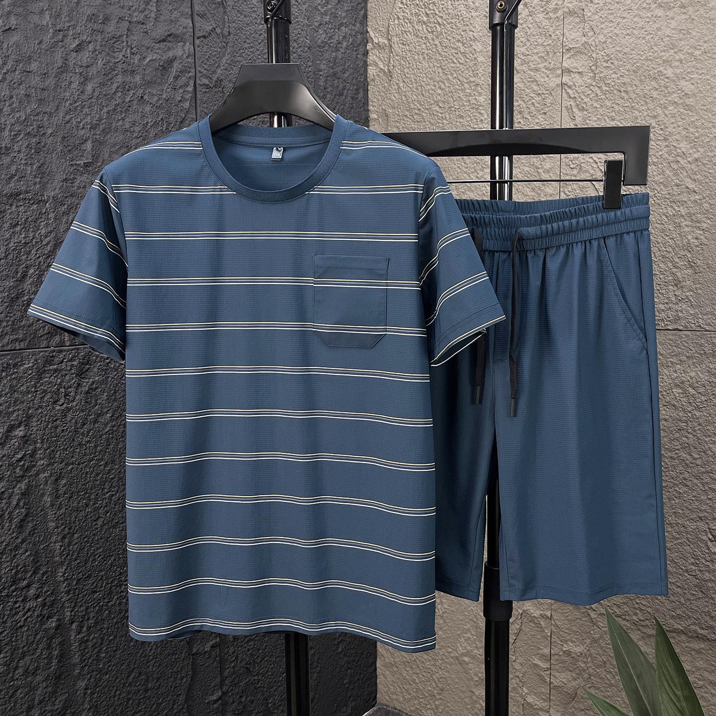 Ice Men s Striped Short Sleeve T-Shirt Top M