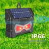 Solar-Powered Ultrasonic Animal Repeller with LED Strobe