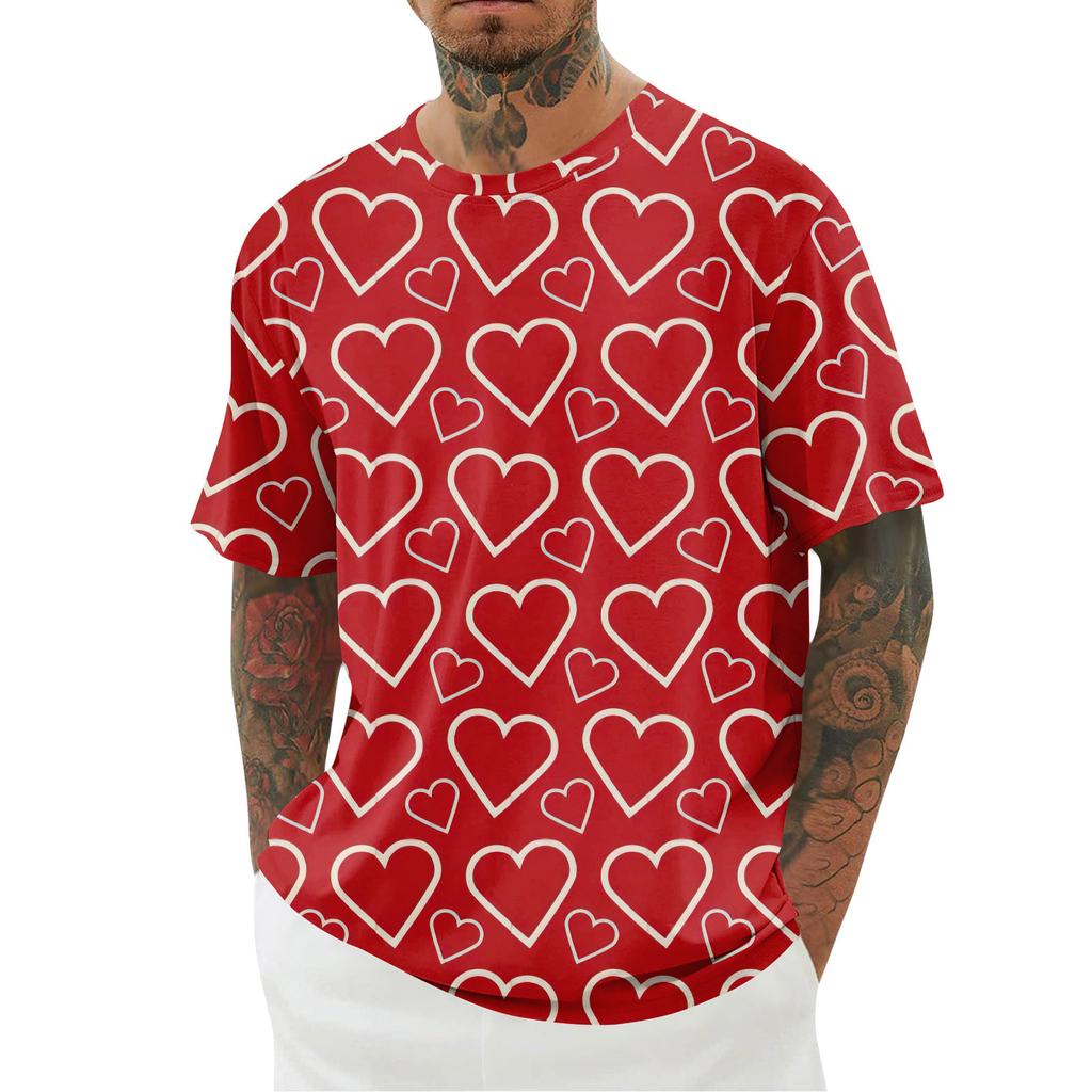 Men's T-shirt, Loose Casual Short Sleeved Top, Men's Short Sleeved Top