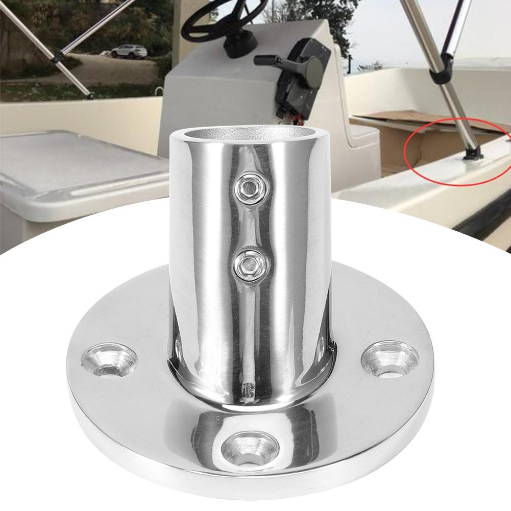 60 Degree Round Tube Base Hand Rail Railing Fitting 316 Stainless Steel Marine Boat Hardwares25mm 1in