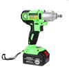 2 Battery Power Electric Wrench Cordless Brushless Impact Wrench Socket Wrench 98VF 12000mAh Rechargeable Li-ion Tools