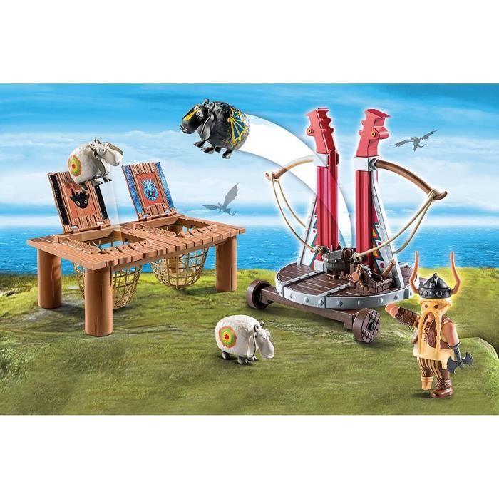 Playmobil - Dragons - Gueulfor with Sheep-launching Ballista