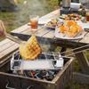Stainless Steel Bread Toaster Folding Sausage Grilling Rack Barbecue Grill  Outdoor Camping