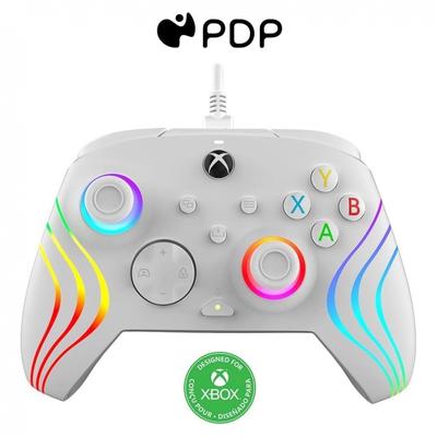 Afterglow Wave LED Wired Controller PDP Afterglow Wave LED Wired Controller for Xbox Series XS - White [Xbox Officially Licensed Product]